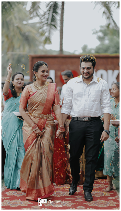 Traditional wedding portrait